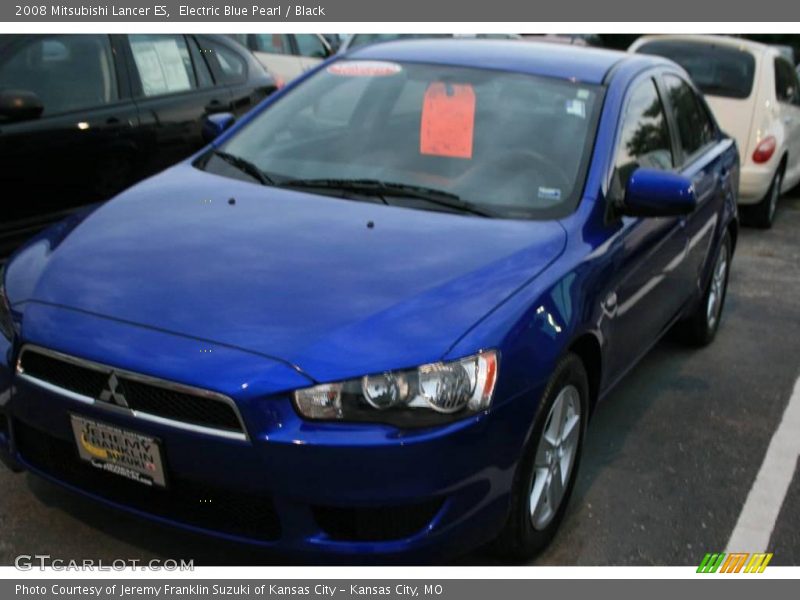 Electric Blue Pearl / Black 2008 Mitsubishi Lancer ES