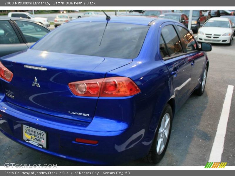 Electric Blue Pearl / Black 2008 Mitsubishi Lancer ES