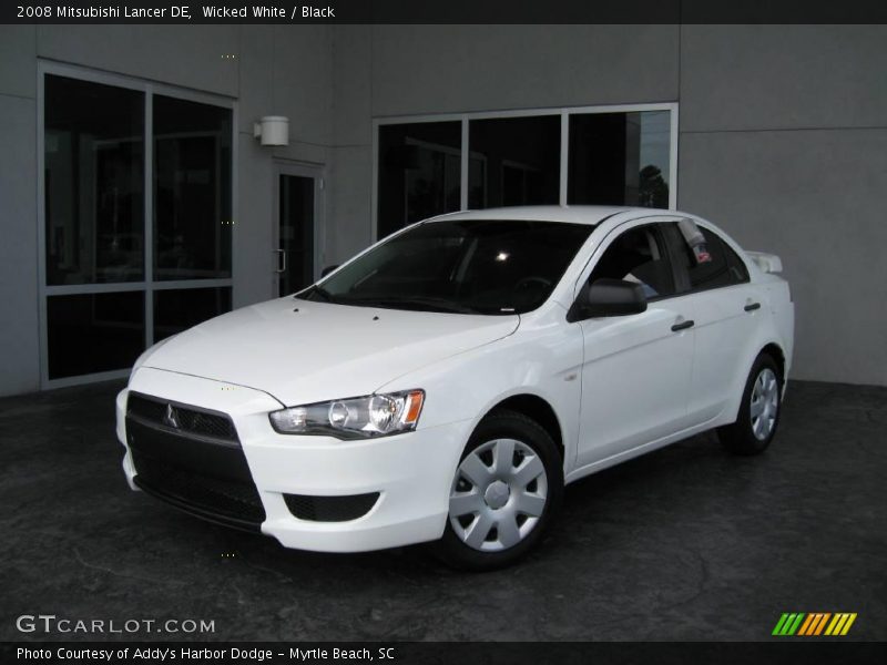 Wicked White / Black 2008 Mitsubishi Lancer DE