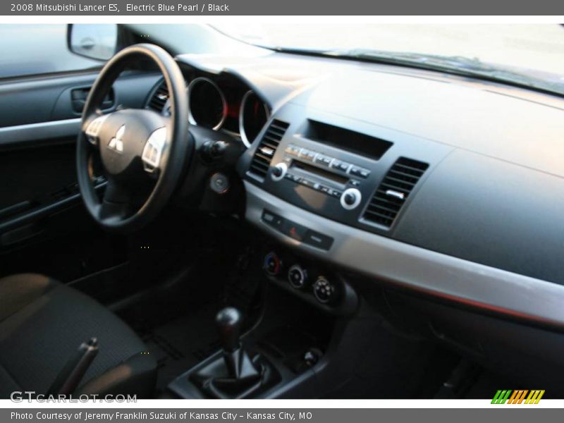 Electric Blue Pearl / Black 2008 Mitsubishi Lancer ES