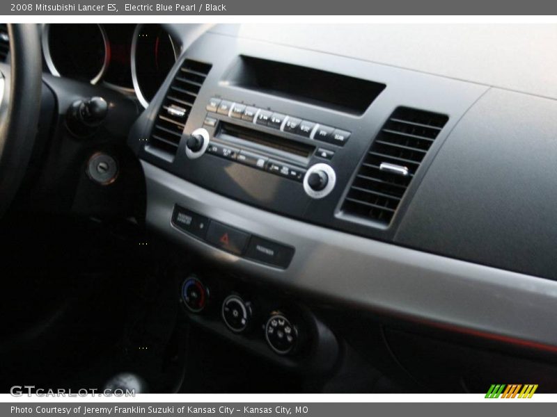 Electric Blue Pearl / Black 2008 Mitsubishi Lancer ES