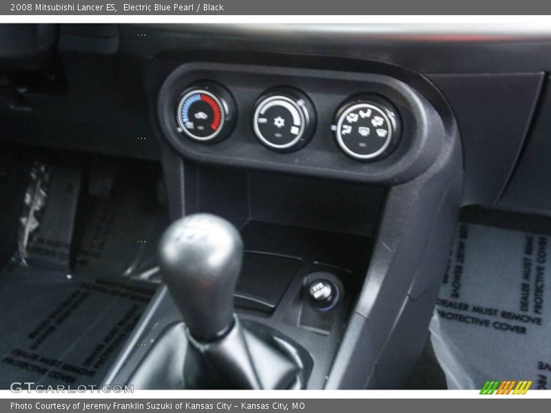 Electric Blue Pearl / Black 2008 Mitsubishi Lancer ES