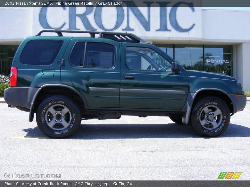 Alpine Green Metallic / Gray Celadon 2002 Nissan Xterra SE V6