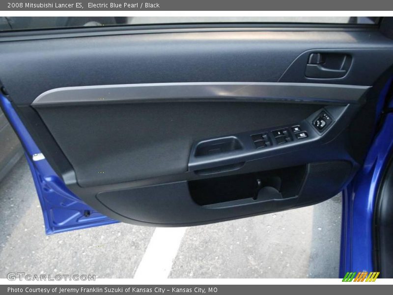 Electric Blue Pearl / Black 2008 Mitsubishi Lancer ES