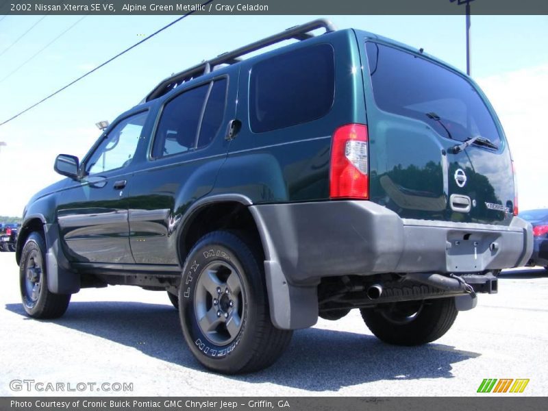 Alpine Green Metallic / Gray Celadon 2002 Nissan Xterra SE V6