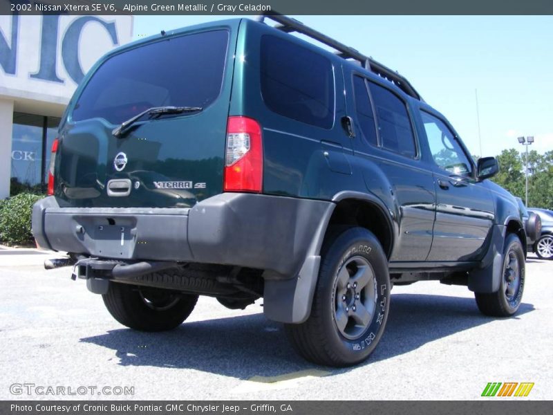 Alpine Green Metallic / Gray Celadon 2002 Nissan Xterra SE V6