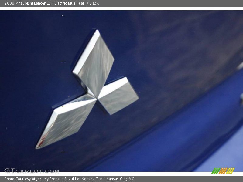 Electric Blue Pearl / Black 2008 Mitsubishi Lancer ES