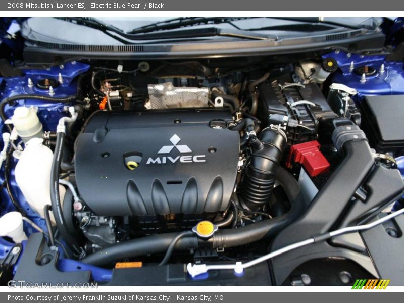 Electric Blue Pearl / Black 2008 Mitsubishi Lancer ES