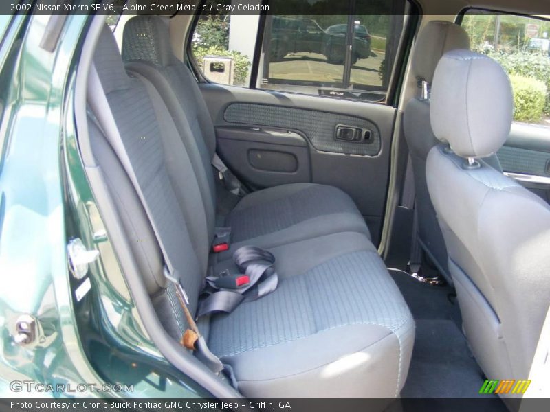Alpine Green Metallic / Gray Celadon 2002 Nissan Xterra SE V6