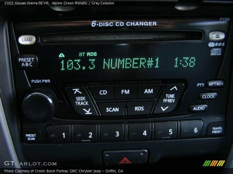 Alpine Green Metallic / Gray Celadon 2002 Nissan Xterra SE V6
