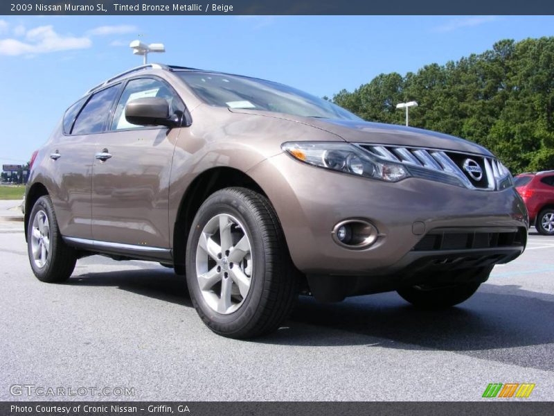 Tinted Bronze Metallic / Beige 2009 Nissan Murano SL