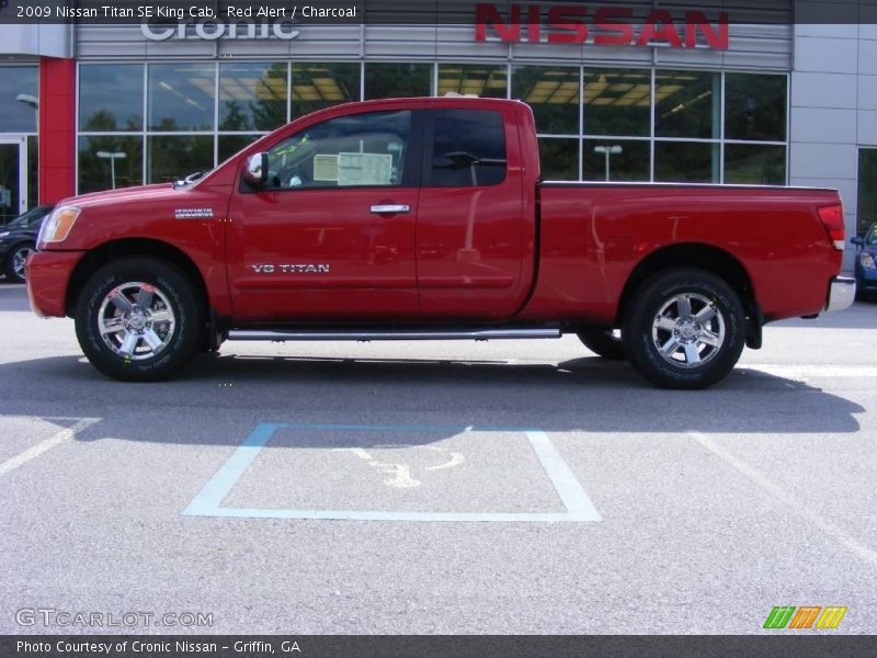 Red Alert / Charcoal 2009 Nissan Titan SE King Cab
