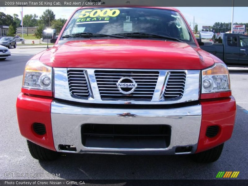 Red Alert / Charcoal 2009 Nissan Titan SE King Cab