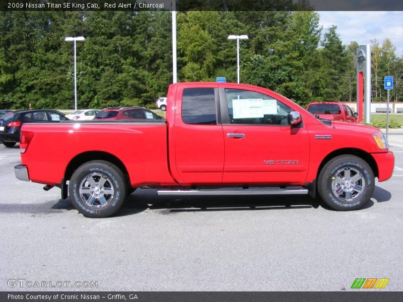 Red Alert / Charcoal 2009 Nissan Titan SE King Cab