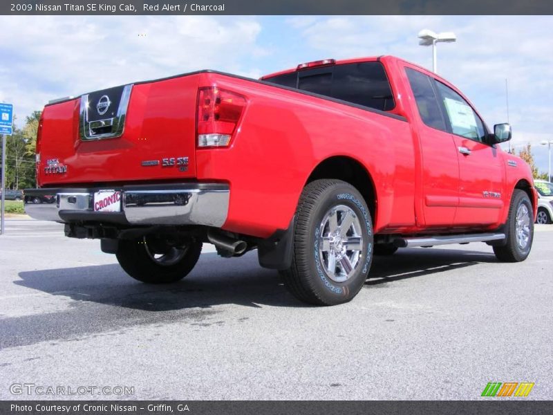 Red Alert / Charcoal 2009 Nissan Titan SE King Cab