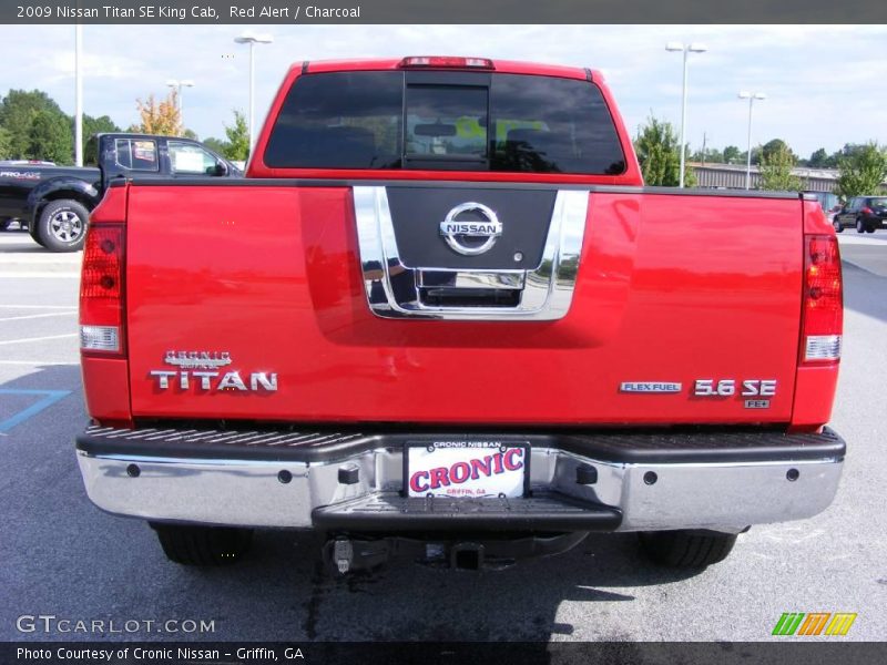 Red Alert / Charcoal 2009 Nissan Titan SE King Cab