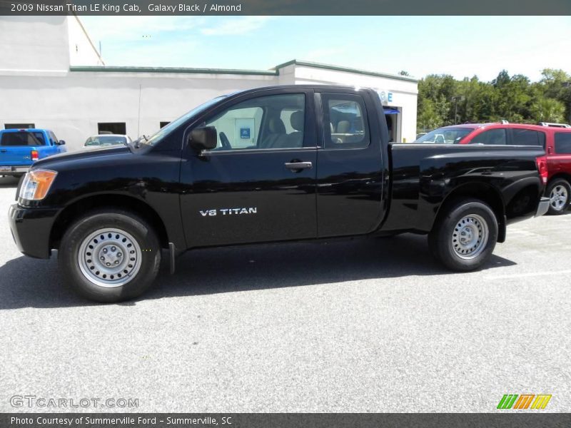Galaxy Black / Almond 2009 Nissan Titan LE King Cab