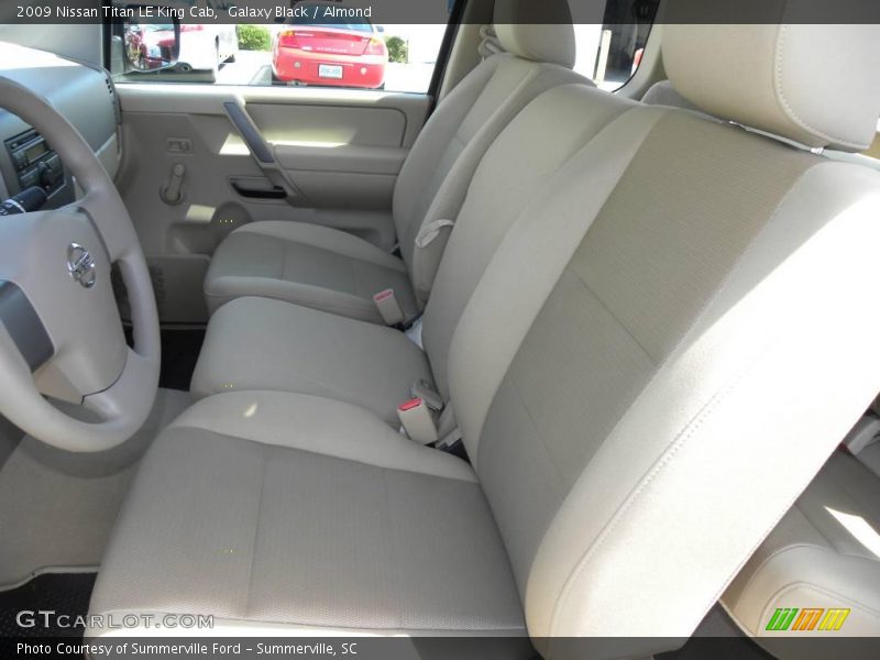 Galaxy Black / Almond 2009 Nissan Titan LE King Cab