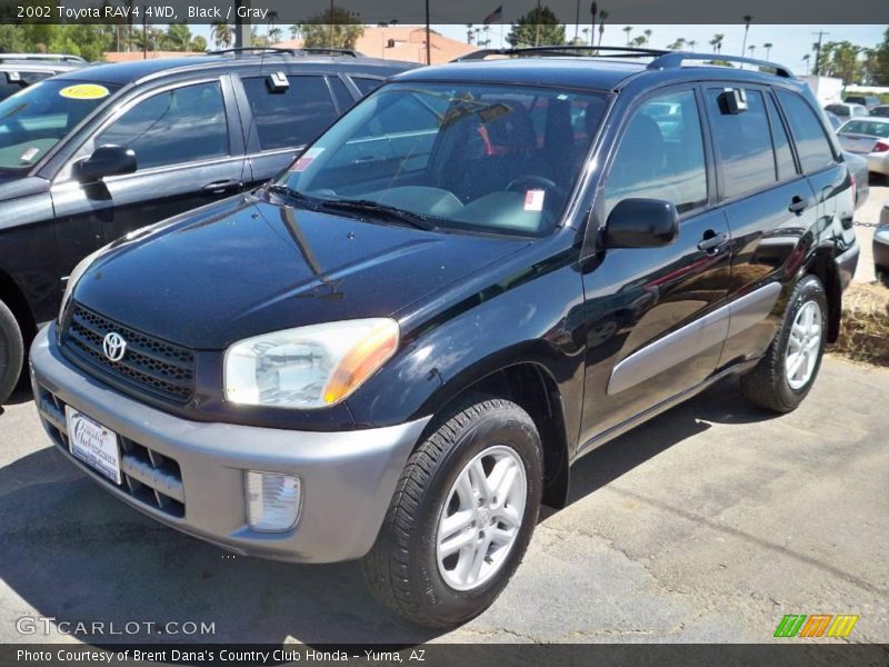 Black / Gray 2002 Toyota RAV4 4WD