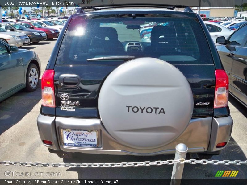 Black / Gray 2002 Toyota RAV4 4WD