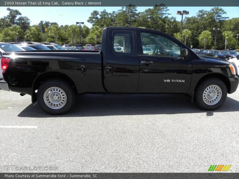 Galaxy Black / Almond 2009 Nissan Titan LE King Cab