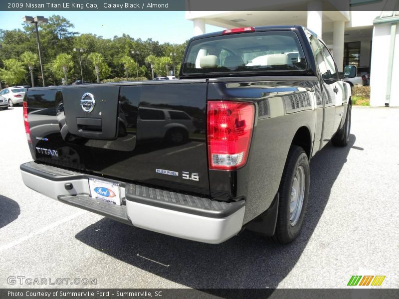 Galaxy Black / Almond 2009 Nissan Titan LE King Cab