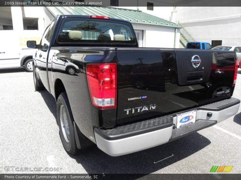 Galaxy Black / Almond 2009 Nissan Titan LE King Cab