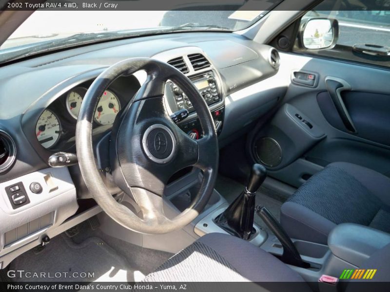 Black / Gray 2002 Toyota RAV4 4WD
