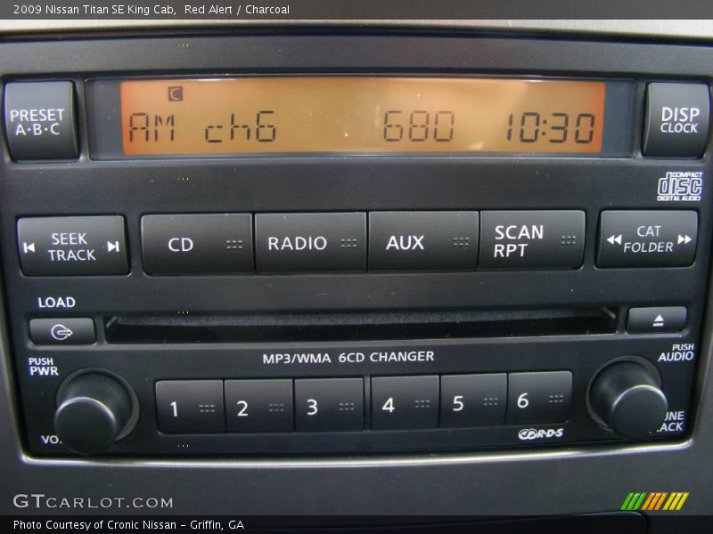 Red Alert / Charcoal 2009 Nissan Titan SE King Cab