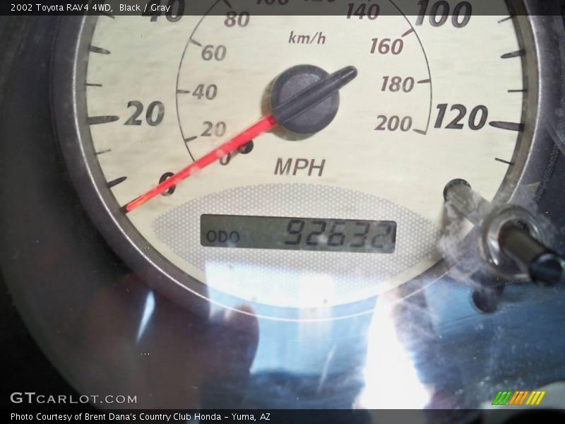 Black / Gray 2002 Toyota RAV4 4WD