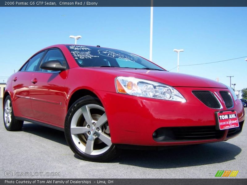 Crimson Red / Ebony 2006 Pontiac G6 GTP Sedan