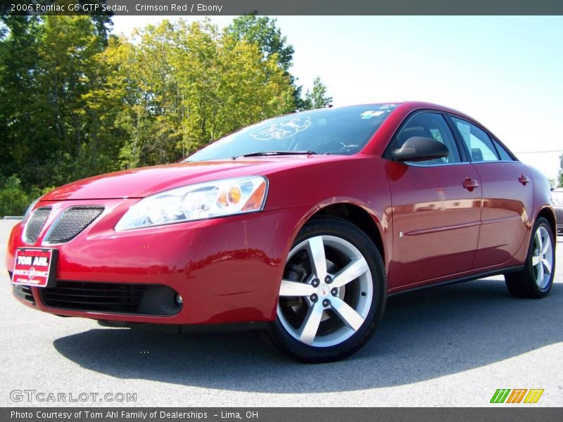 Crimson Red / Ebony 2006 Pontiac G6 GTP Sedan