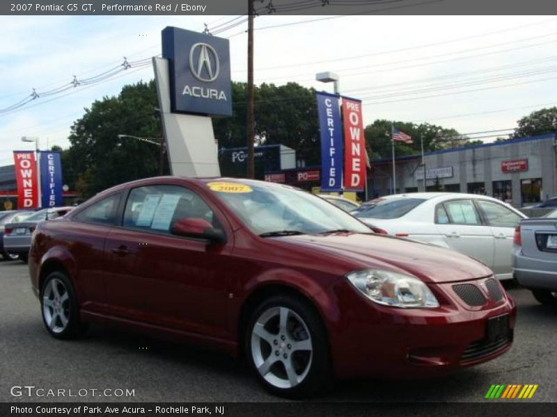 Performance Red / Ebony 2007 Pontiac G5 GT