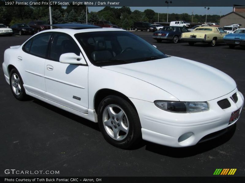 Bright White / Dark Pewter 1997 Pontiac Grand Prix GTP Sedan