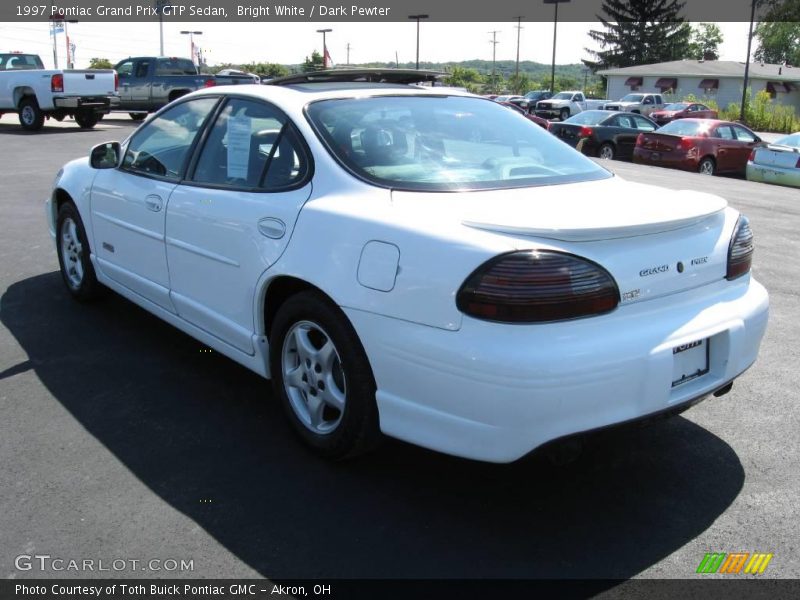 Bright White / Dark Pewter 1997 Pontiac Grand Prix GTP Sedan