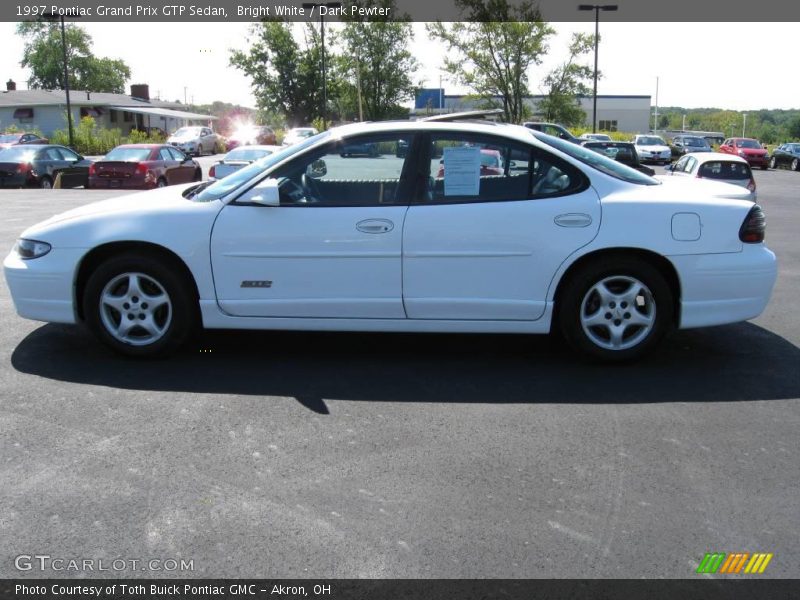 Bright White / Dark Pewter 1997 Pontiac Grand Prix GTP Sedan