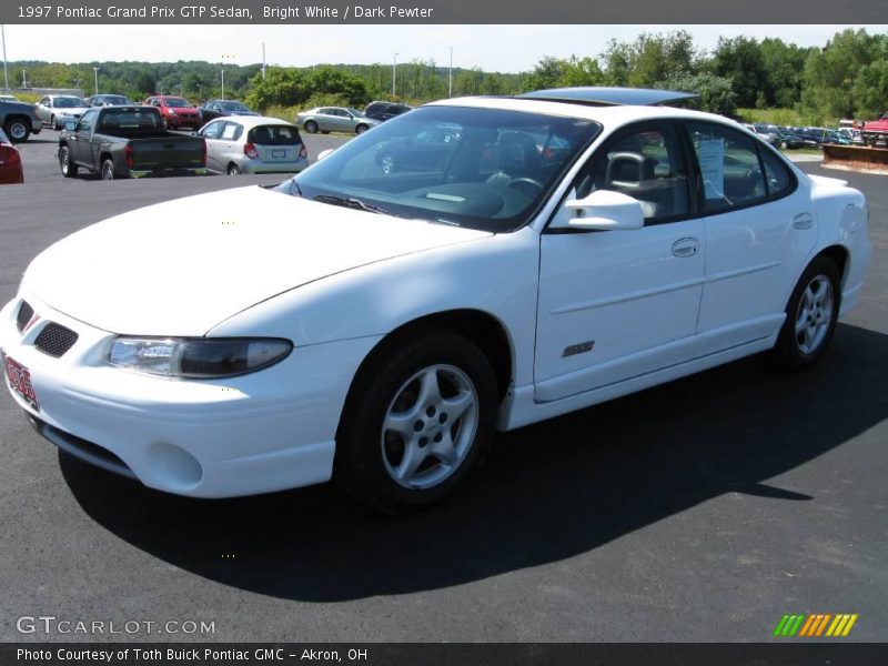 Bright White / Dark Pewter 1997 Pontiac Grand Prix GTP Sedan