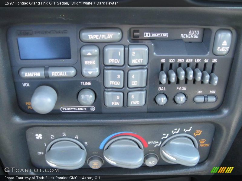 Bright White / Dark Pewter 1997 Pontiac Grand Prix GTP Sedan