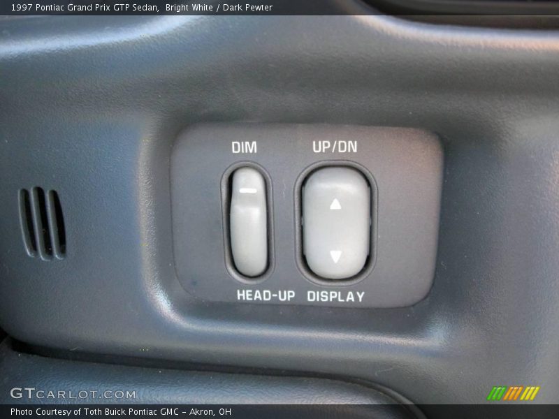Bright White / Dark Pewter 1997 Pontiac Grand Prix GTP Sedan