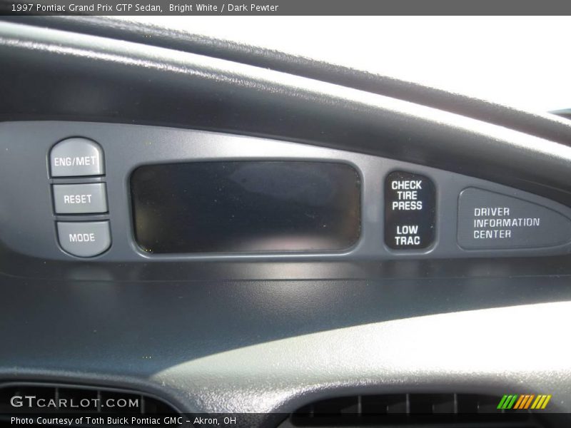Bright White / Dark Pewter 1997 Pontiac Grand Prix GTP Sedan