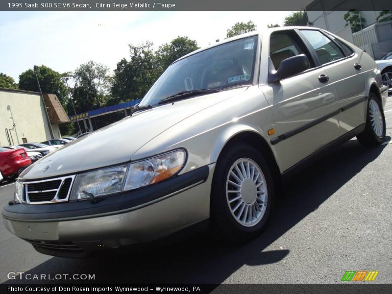 Citrin Beige Metallic / Taupe 1995 Saab 900 SE V6 Sedan