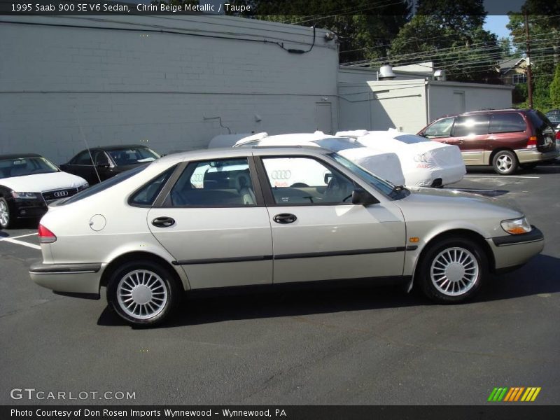 Citrin Beige Metallic / Taupe 1995 Saab 900 SE V6 Sedan