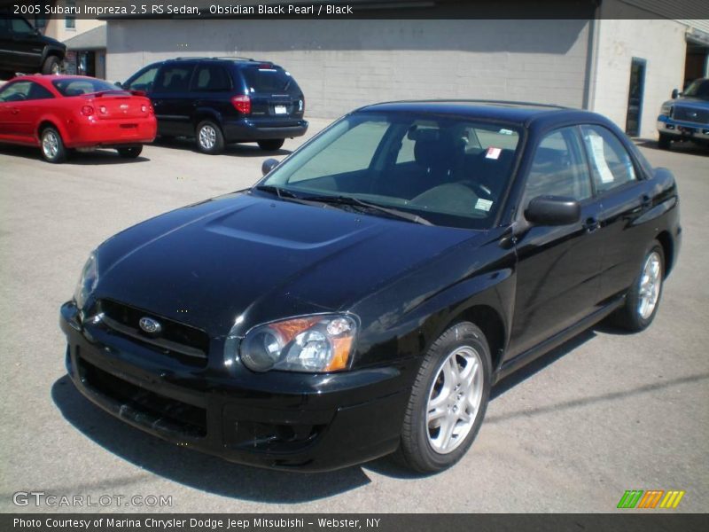 Obsidian Black Pearl / Black 2005 Subaru Impreza 2.5 RS Sedan