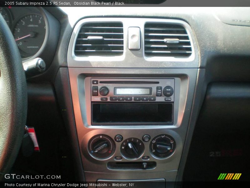 Obsidian Black Pearl / Black 2005 Subaru Impreza 2.5 RS Sedan