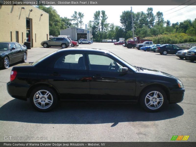 Obsidian Black Pearl / Black 2005 Subaru Impreza 2.5 RS Sedan