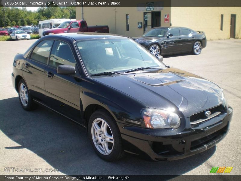 Obsidian Black Pearl / Black 2005 Subaru Impreza 2.5 RS Sedan