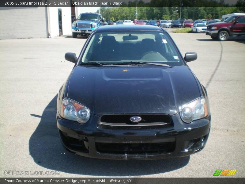 Obsidian Black Pearl / Black 2005 Subaru Impreza 2.5 RS Sedan