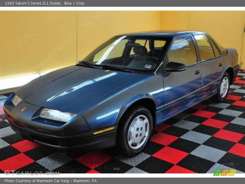 Blue / Gray 1993 Saturn S Series SL1 Sedan