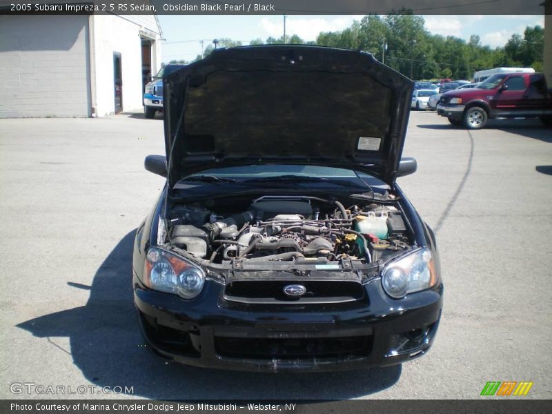 Obsidian Black Pearl / Black 2005 Subaru Impreza 2.5 RS Sedan