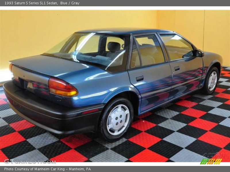 Blue / Gray 1993 Saturn S Series SL1 Sedan